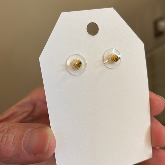 Frosted Lucite Door Knocker Earrings - Picture 14 of 16